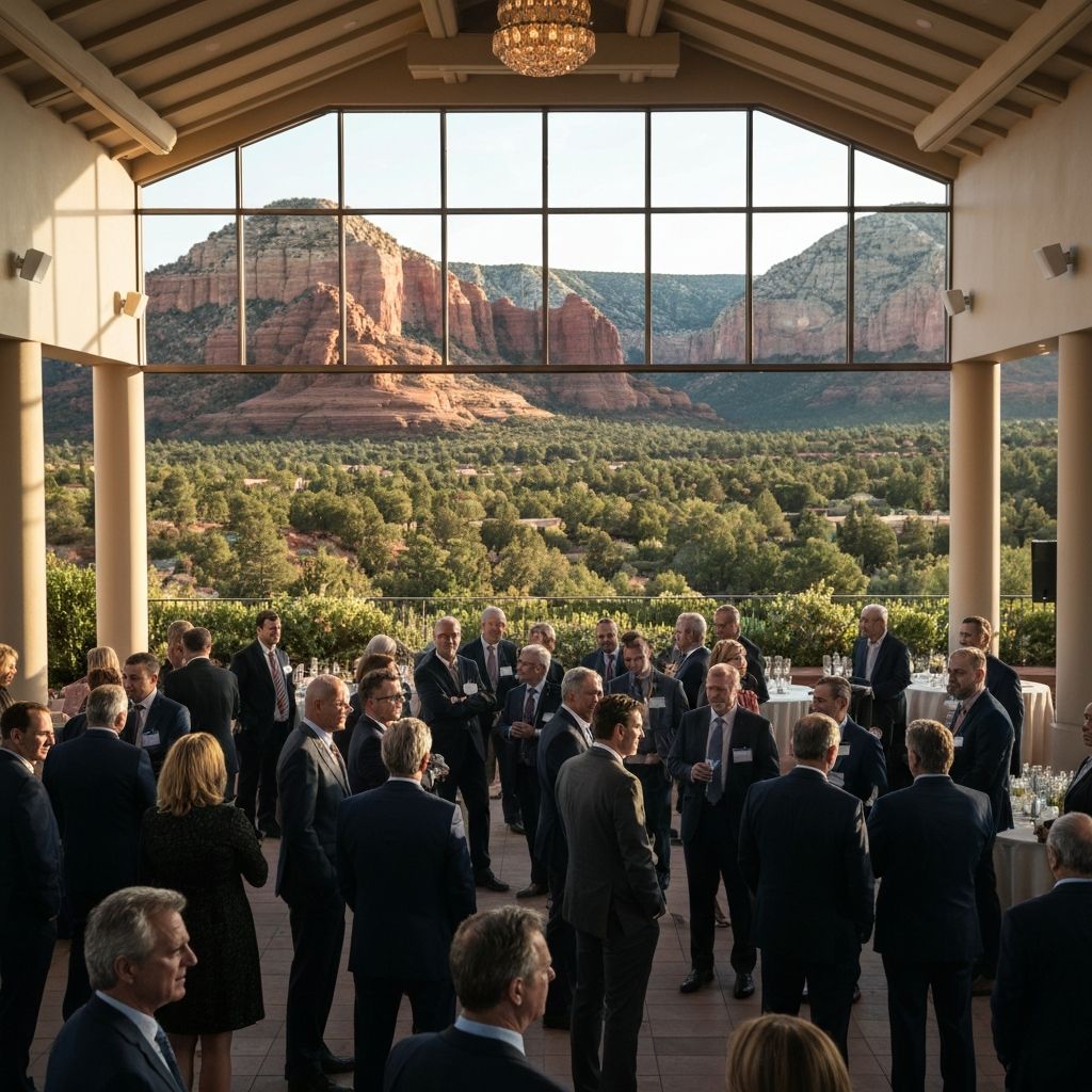 Business leaders in transformational gathering in Sedona